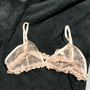 Cute Pink Free People Lounge Bralette